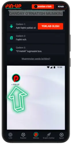 Ilova belgisini bosing va ishga tushiring