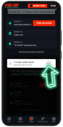 O‘rnatilgan ilovani oching